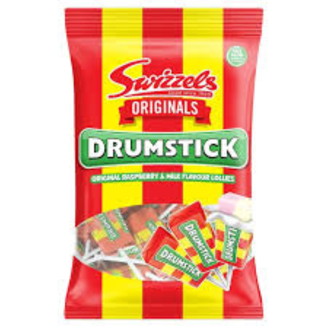 SWIZZELS DRUMSTICK MIXED LOLLY BAG 180G